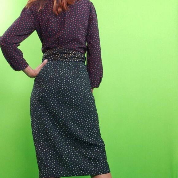 Zara Woman True Wrap Polka Dot Dress - Picture 11 of 11